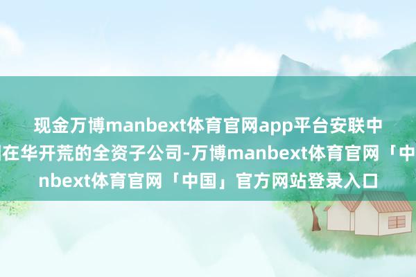 现金万博manbext体育官网app平台　　安联中国控股是安联保障集团在华开荒的全资子公司-万博manbext体育官网「中国」官方网站登录入口